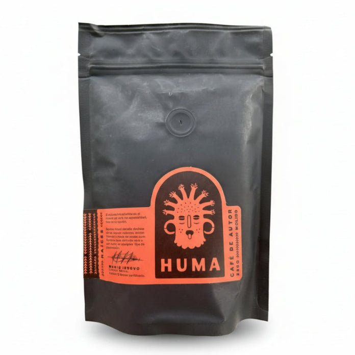 Huma Raices Whole Bean Specialty Coffee, Front
