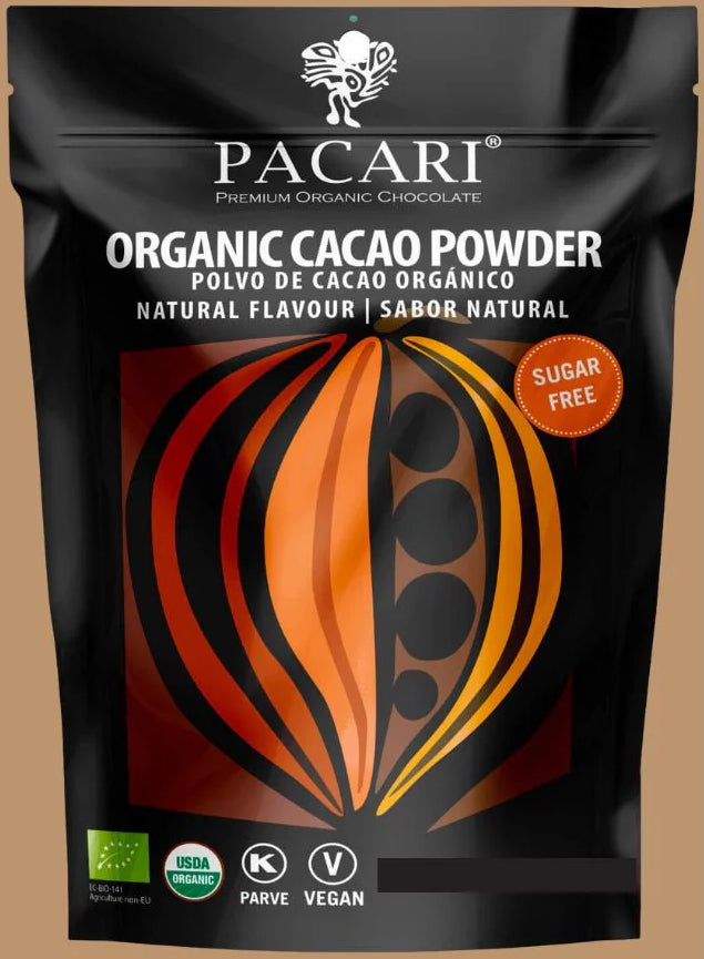 Pacari 100% Organic Cacao Powder, Front