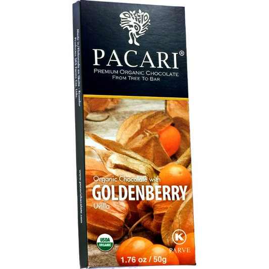 Pacari Goldenberry Organic Chocolate Bar, Front