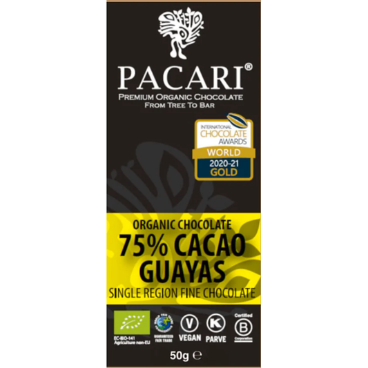 Pacari Guayas Organic Chocolate Bar, Front